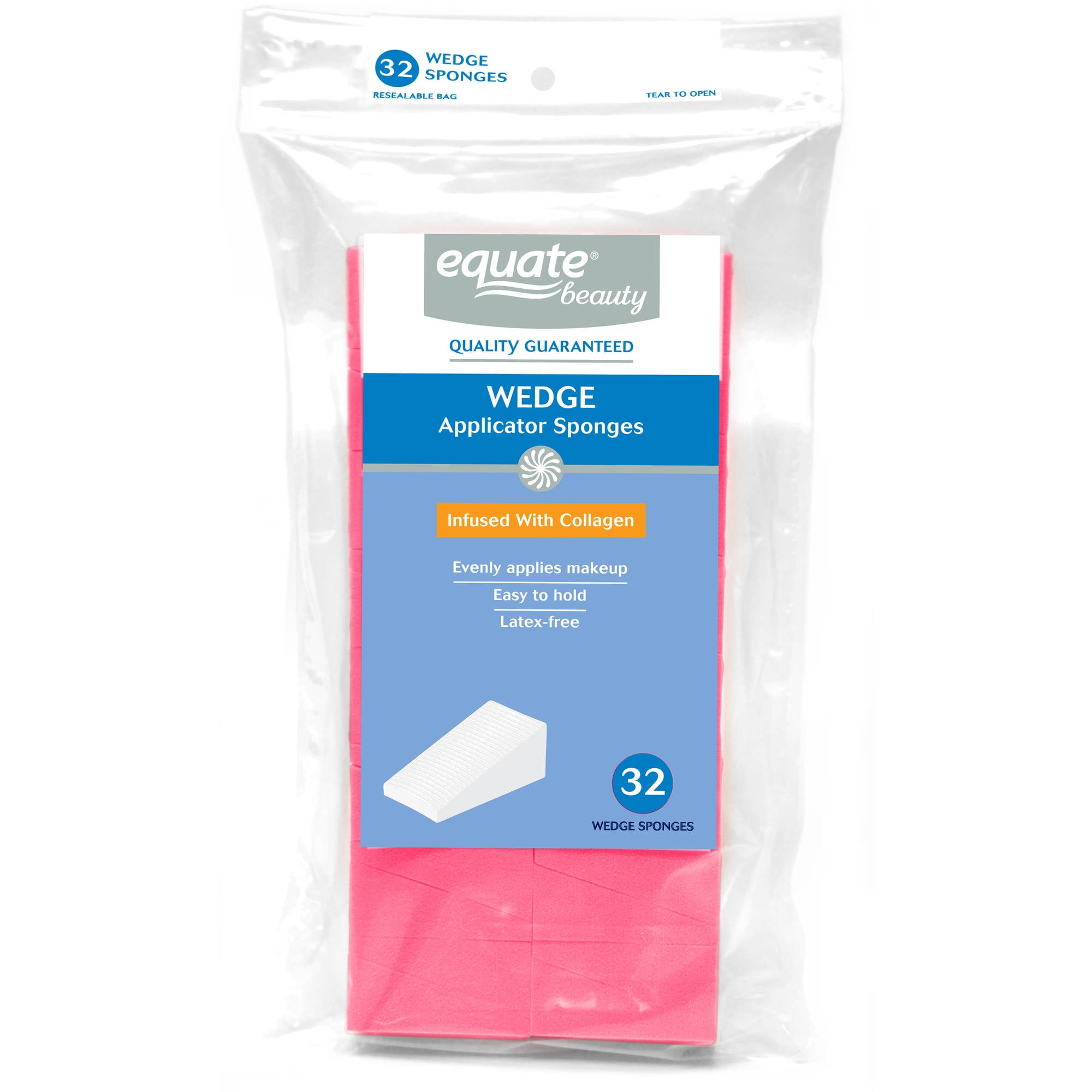 Equate Beauty Wedge Applicator Sponges 32 count
